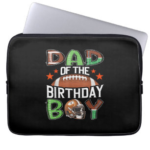Housse Pour Ordinateur Portable Papa du garçon qui fête son anniversaire Football