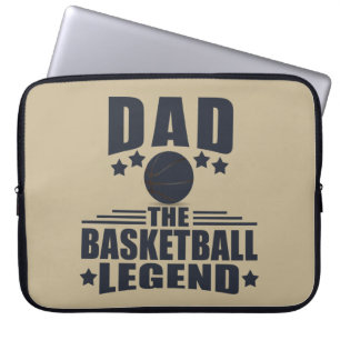 Housse Pour Ordinateur Portable Papa la légende du basket-ball drôle cadeaux de fê