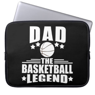 Housse Pour Ordinateur Portable Papa la légende du basket-ball drôle cadeaux de fê