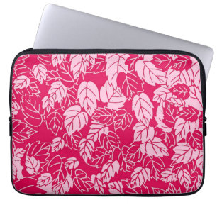 Housse Pour Ordinateur Portable Papier japonais, Fuchsia et rose pâle