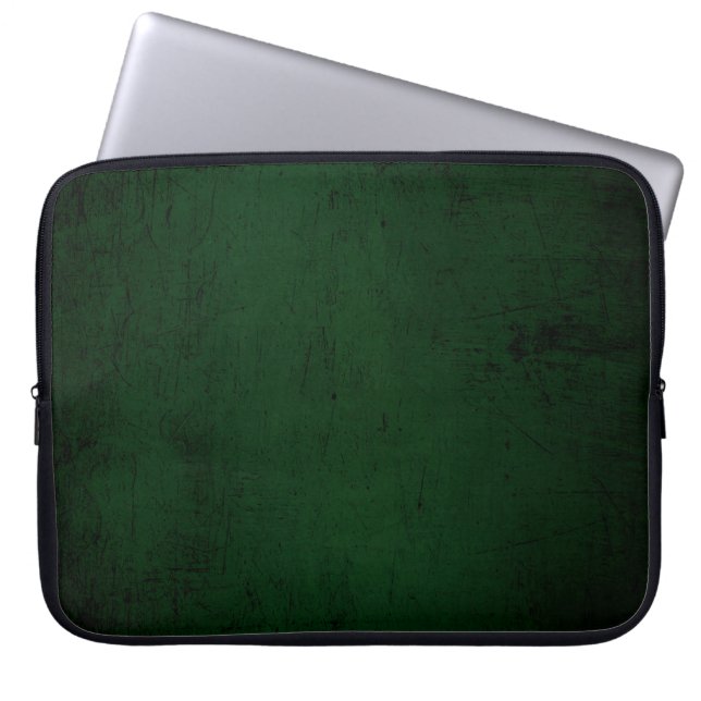 Housse Pour Ordinateur Portable Papier peint vert foncé texture (Devant)