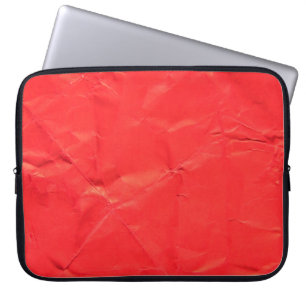 Housse Pour Ordinateur Portable Papier rouge texture abstraite fond abstrait, âge