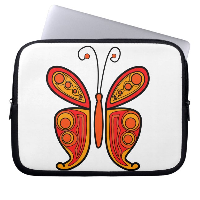 Housse Pour Ordinateur Portable Papillon (Devant)