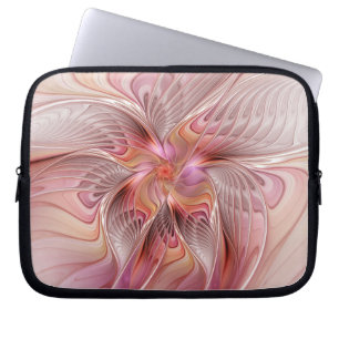 Housse Pour Ordinateur Portable Papillon Abstrait coloré Imaginaire Fractal Art