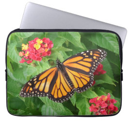 Housse Pour Ordinateur Portable Papillon Monarque sur Lantana