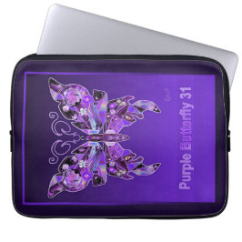 Housse Pour Ordinateur Portable Papillon pourpre 31