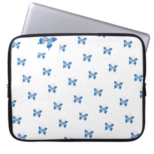 Housse Pour Ordinateur Portable Papillons bleus infinis : Symbole d'amour Achempon