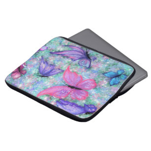 Housse Pour Ordinateur Portable Papillons colorés Volant - Joie
