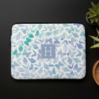 Papillons d'aquarelle Monogramme