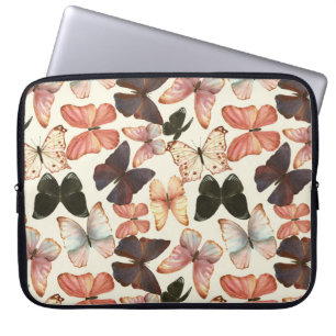 Housse Pour Ordinateur Portable Papillons tropicaux : Motif imperméable.
