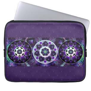 Housse Pour Ordinateur Portable Parapluie violet & coeurs .7