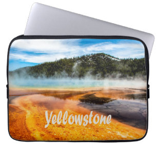 Housse Pour Ordinateur Portable Parc national de Yellowstone Montagnes Nature Anim