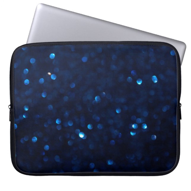 Housse Pour Ordinateur Portable Parties scintillant classique bleu lumières (Devant)
