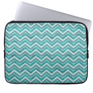 Housse Pour Ordinateur Portable Parties scintillant d'eau Chevron Motif