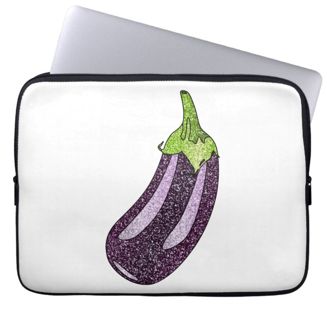 Housse Pour Ordinateur Portable Parties scintillant Eggplant (Devant)