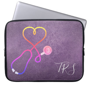 Housse Pour Ordinateur Portable Parties scintillant Médicale de violet pour le m