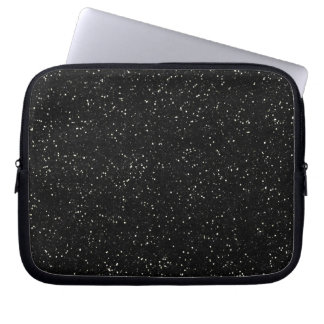 Housse Pour Ordinateur Portable Parties scintillant noire Sparkle Graphle Art Moti