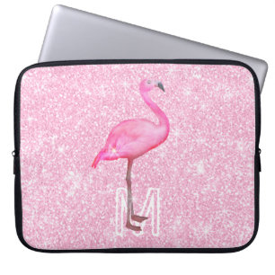 Housse Pour Ordinateur Portable Parties scintillant rose tendance Flamant rose d'a