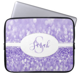 Housse Pour Ordinateur Portable Parties scintillant violette Personnalisez la manc