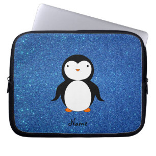 Housse Pour Ordinateur Portable Parties scintillantes bleues personnalisées de
