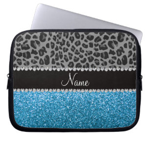Housse Pour Ordinateur Portable Parties scintillantes grises nommées