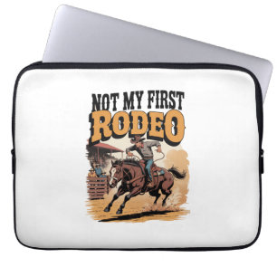 Housse Pour Ordinateur Portable Pas mon premier Rodeo Horse pays Western
