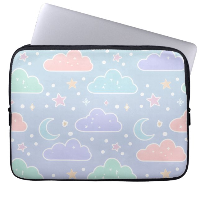 Housse Pour Ordinateur Portable Pastel Cloud Aesthetic Laptop Sleeve (Devant)