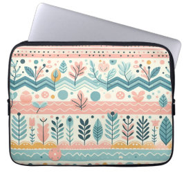 Housse Pour Ordinateur Portable Pastel Floral Portable