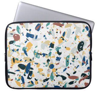 Housse Pour Ordinateur Portable Pastel Terrazzo : Motif Abstrait moderne.