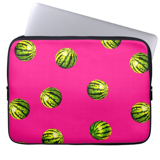 Housse Pour Ordinateur Portable pastèque rose motif (Devant)