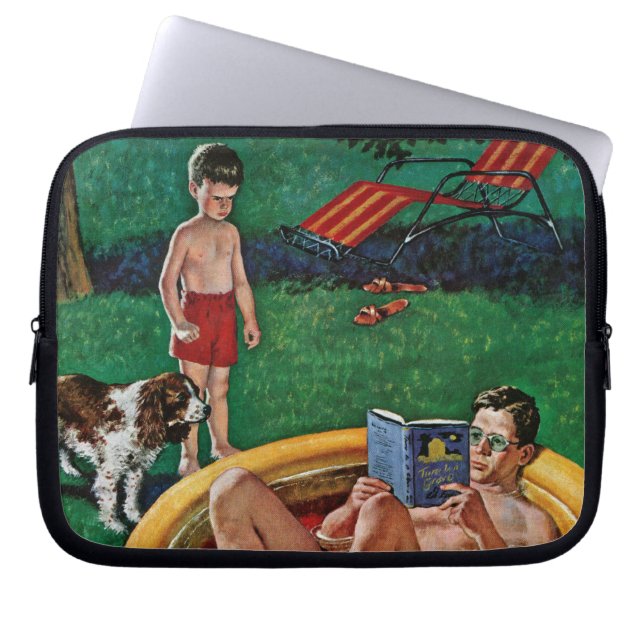 Housse Pour Ordinateur Portable Patauger la piscine (Devant)