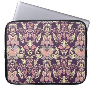 Housse Pour Ordinateur Portable Patten vintage fleuri sans couture. Guerre baroque