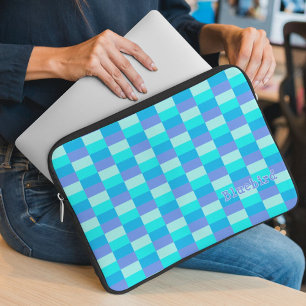 Housse Pour Ordinateur Portable Patters bleus