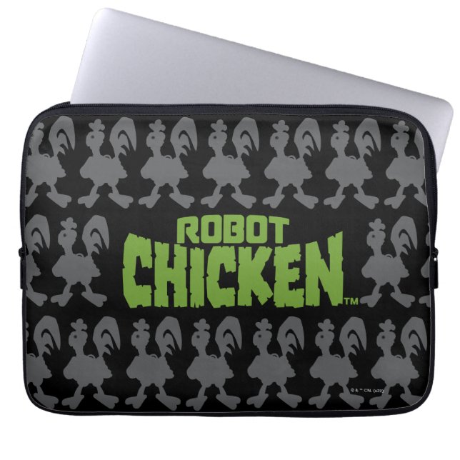 Housse Pour Ordinateur Portable Patters de Robot Chicken (Devant)