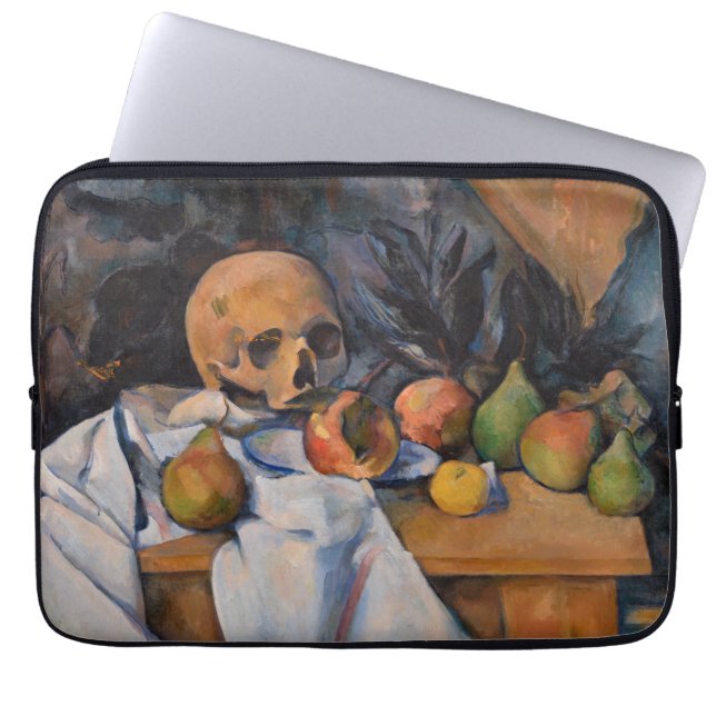 Housse Pour Ordinateur Portable Paul Cezanne - La vie morte avec le crâne (Devant)