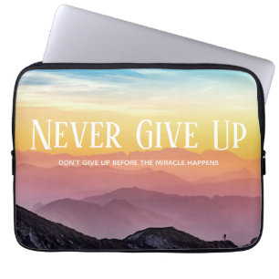 Housse Pour Ordinateur Portable Paysage des collines Couleurs arc-en-ciel Motivati