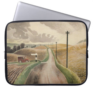 Housse Pour Ordinateur Portable Paysage du Wiltshire (par Eric Ravilious)