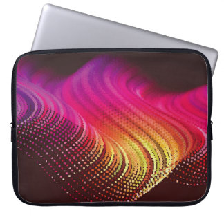 Housse Pour Ordinateur Portable Paysage numérique coloré Abstrait avec flux