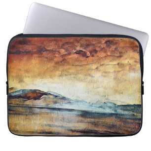 Housse Pour Ordinateur Portable Paysage Sunny Watercolor Mountains