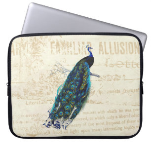Housse Pour Ordinateur Portable Peacock vintage