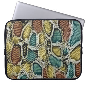 Housse Pour Ordinateur Portable Peaux de serpent colorées : conception transparent