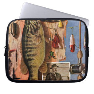 Housse Pour Ordinateur Portable Pêche toujours de la vie par John Atherton