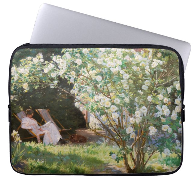 Housse Pour Ordinateur Portable Peder Severin Kroyer - Roses (Devant)