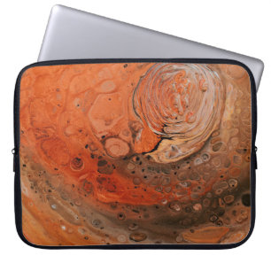 Housse Pour Ordinateur Portable Peinture abstraite orange