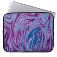 Peinture abstraite violette et bleue