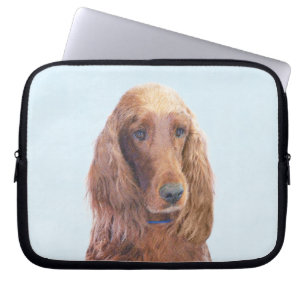 Housse Pour Ordinateur Portable Peinture de Setter irlandais - Joli art original d