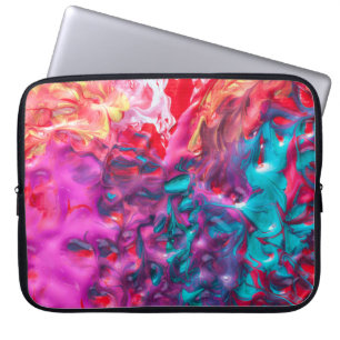Housse Pour Ordinateur Portable Peinture humide coloré palette d'art abstrait mode