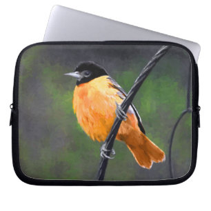 Housse Pour Ordinateur Portable Peinture Oriole - Art Oiseau Original