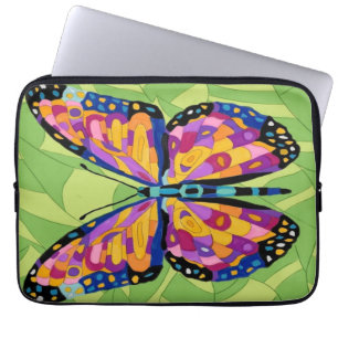 Housse Pour Ordinateur Portable Peinture papillon abstraite