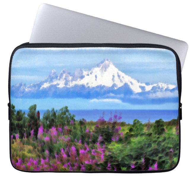Housse Pour Ordinateur Portable Peinture sauvage surréelle en Alaska (Devant)